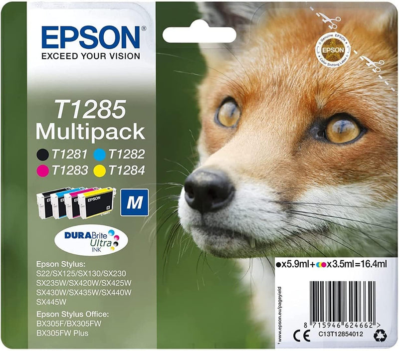 Multipack Cartuccia Originale Epson T1285 M C+M+Y+K