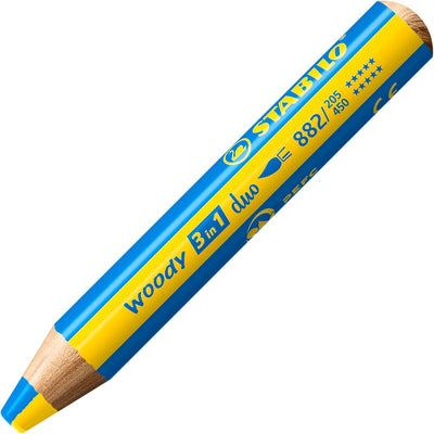 Matitone Stabilo Woody 3In1 Duo con Temperino - 12 colori