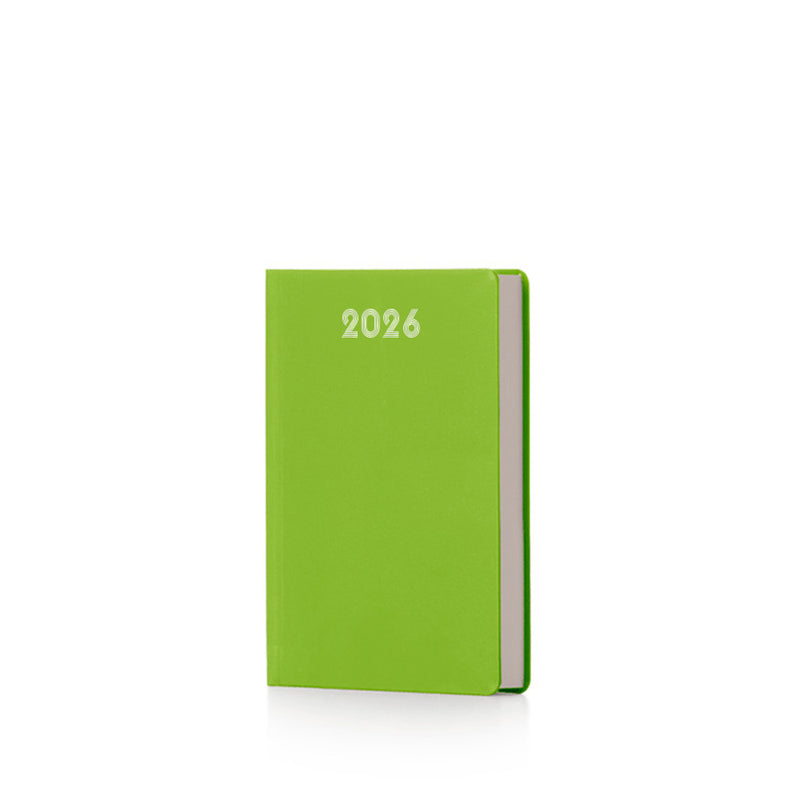 Agenda Giornaliera Intempo Bulk 2026 con Sabato e Domenica Separati Lime 15 x 21 cm