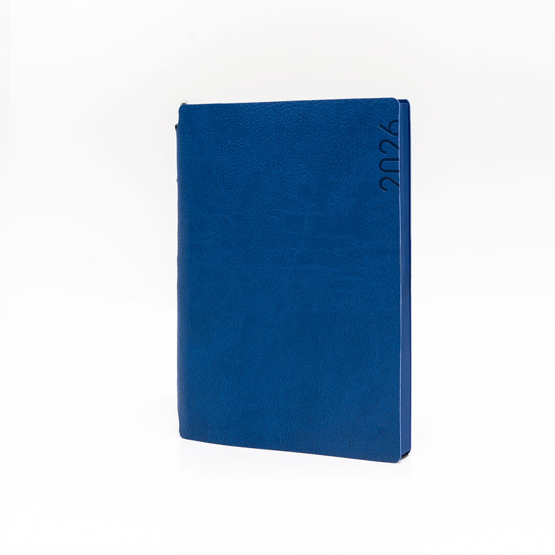 Agenda 12 Mesi Intempo Kairos Plus Giornaliera in Similpelle Blu con Penna Inclusa 15 x 21 cm - 2026
