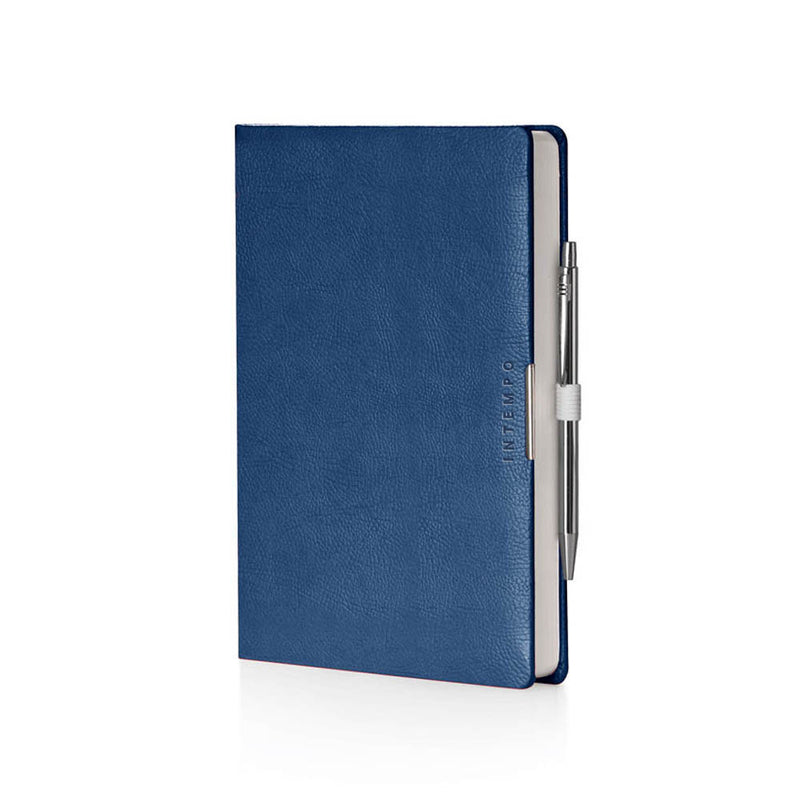 Agenda 12 Mesi Giornaliera Intempo Anytime 2026 in Similpelle Blu 15 x 21 cm
