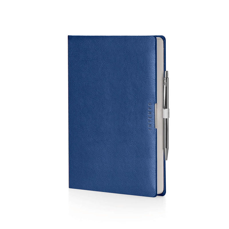 Agenda 12 Mesi Giornaliera Intempo Anytime 2026 in Similpelle Blu 17 x 24 cm
