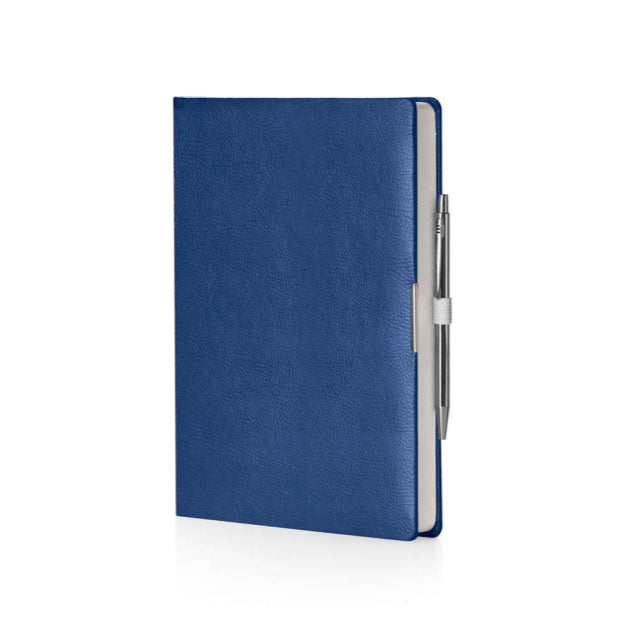 Agenda 12 Mesi Giornaliera a Blocco Fisso Anytime in Similpelle Blu 2026 - 15 x 21 cm