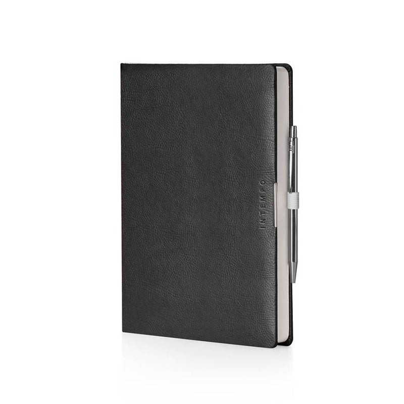 Agenda 12 Mesi Giornaliera Intempo Anytime 2026 in Similpelle Nero 17 x 24 cm
