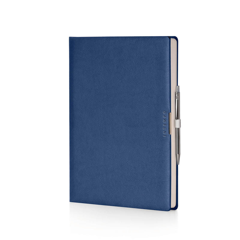 Agenda 12 Mesi Giornaliera Intempo Anytime 2026 in Similpelle Blu 21 x 30 cm