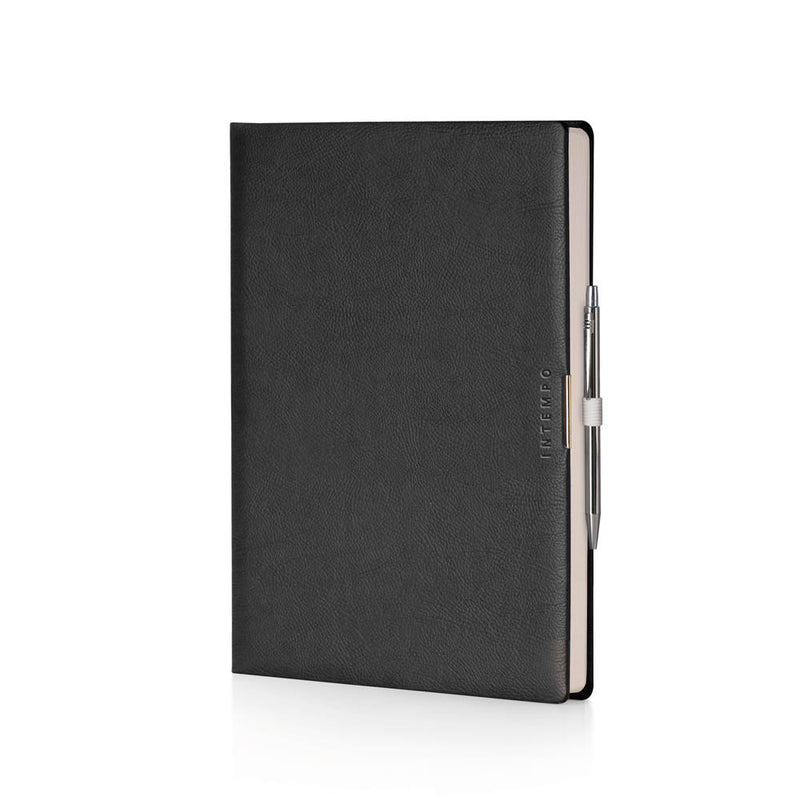 Agenda 12 Mesi Giornaliera Intempo Anytime 2026 in Similpelle Nero 21 x 30 cm