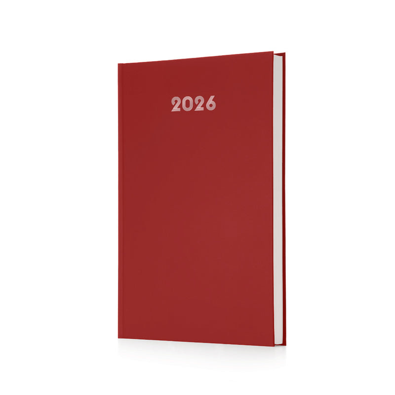 Agenda Giornaliera Intempo Bulk 2026 con Sabato e Domenica Separati Bordeaux 21 x 30 cm