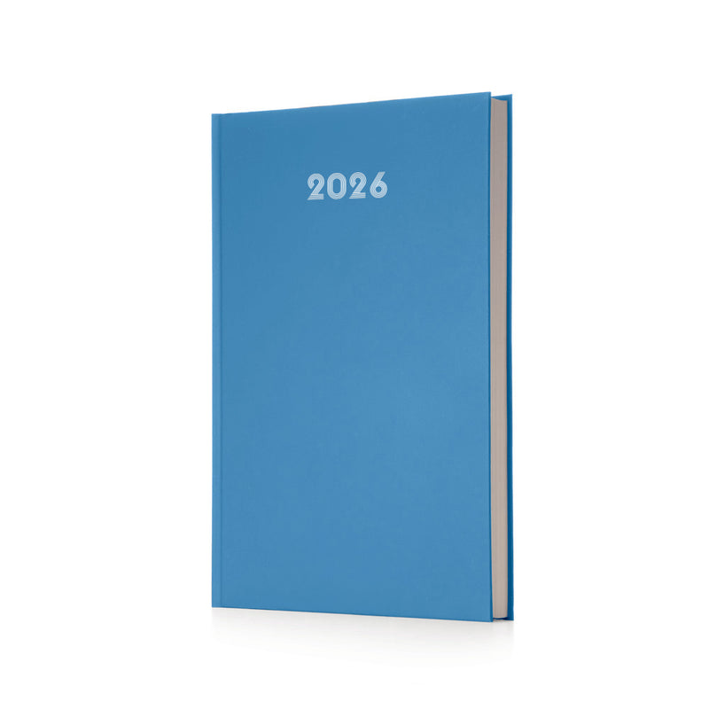 Agenda Giornaliera Intempo Bulk 2026 con Sabato e Domenica Separati Azzurro 21 x 30 cm