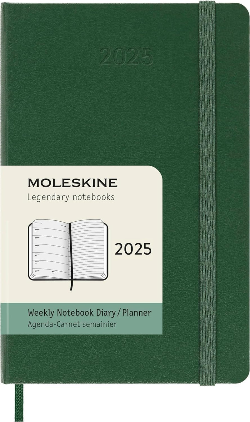 Agenda 12 Mesi Settimanale Pocket con Copertina Rigida Moleskine 2025