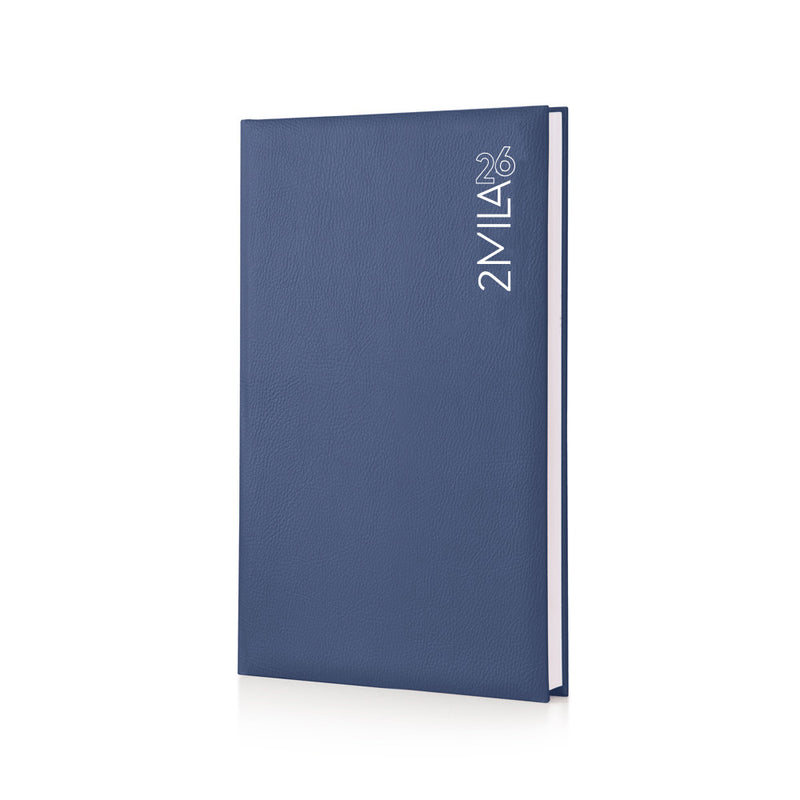 Agenda 12 Mesi Giornaliera Intempo Magique 2026 a 4 Colonne per Studi Professionali in Balacron Blu 21 x 30 cm