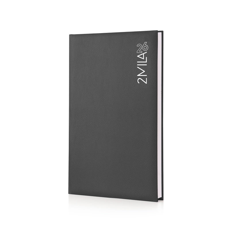 Agenda 12 Mesi Giornaliera Intempo Magique 2026 a 4 Colonne per Studi Professionali in Balacron Nero 21 x 30 cm