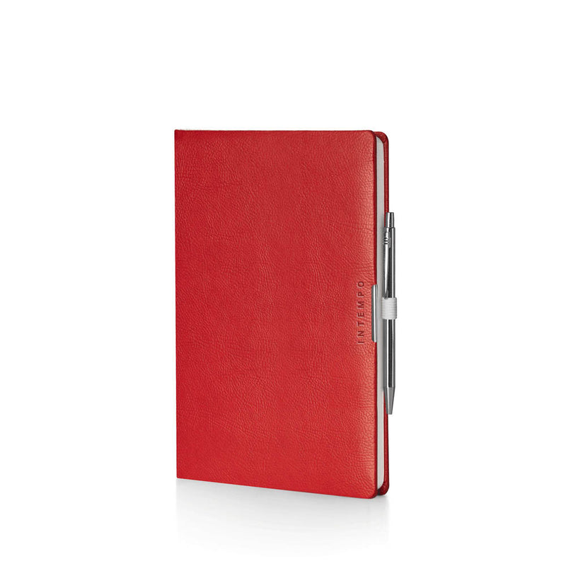 Agenda 12 Mesi Settimanale Intempo Anytime 2026 a Blocco Fisso in Similpelle Rosso 17 x 24 cm