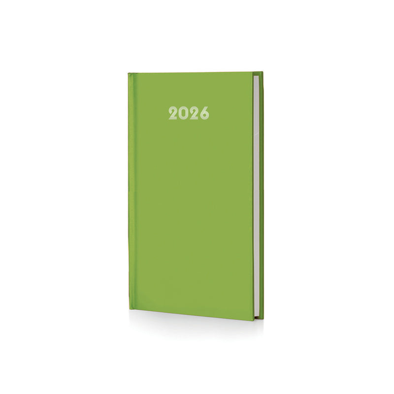 Agenda Giornaliera Intempo Bulk 2026 con Sabato e Domenica Separati Lime 17 x 24 cm
