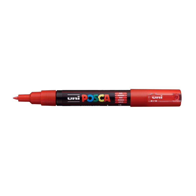 Pennarello Marcatore a Tempera Uni Posca a Punta Extra Fine Rosso