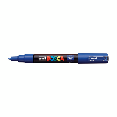 Pennarello Marcatore a Tempera Uni Posca a Punta Extra Fine Blu