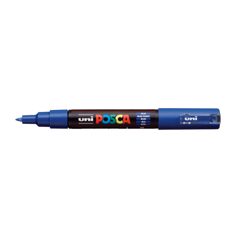 Pennarello Marcatore a Tempera Uni Posca a Punta Extra Fine Blu