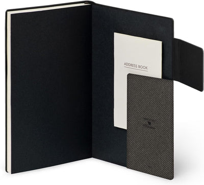 Agenda 12 Mesi Legami Settimanale Medium con Notebook 2026 Deep Graphite con Chiusura ad Elastico