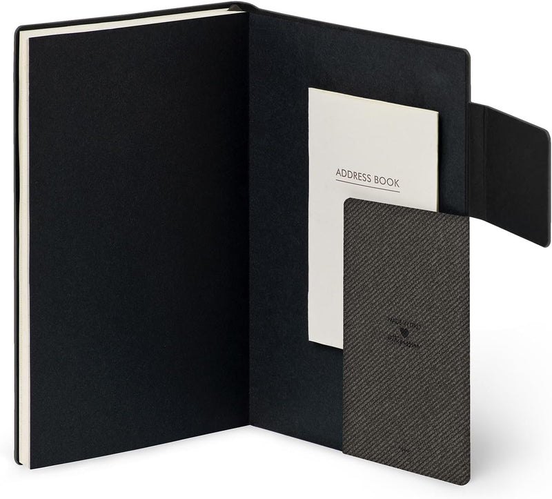 Agenda 12 Mesi Legami Settimanale Medium con Notebook 2026 Deep Graphite con Chiusura ad Elastico