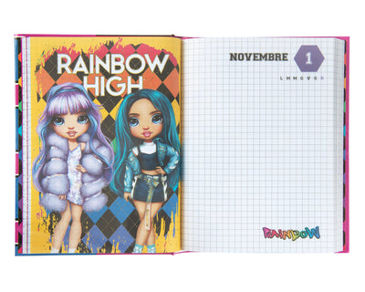 Diario 12 Mesi 24/25 Standard Pink Rainbow High