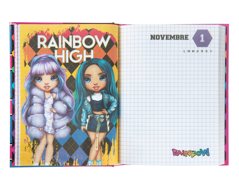 Diario 12 Mesi 24/25 Standard Pink Rainbow High