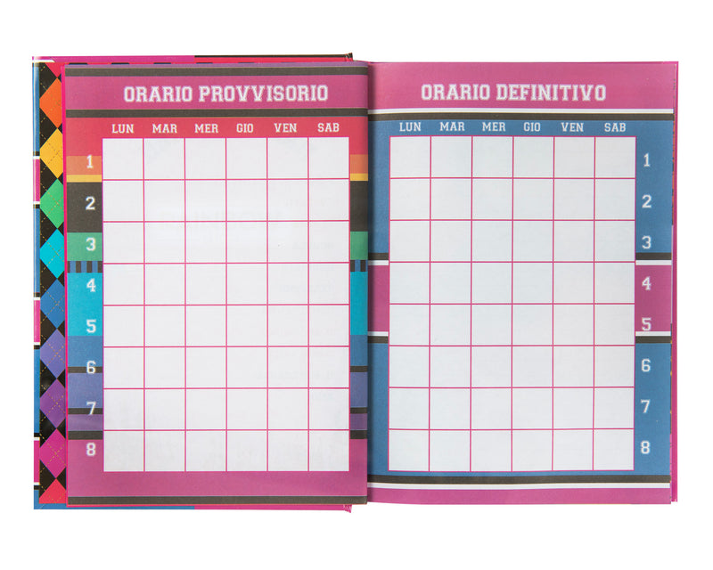 Diario 12 Mesi 24/25 Standard Pink Rainbow High