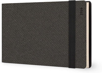 Agenda 13 Mesi Legami Settimanale Orizzontale ad Album 2026 Deep Graphite con Chiusura ad Elastico