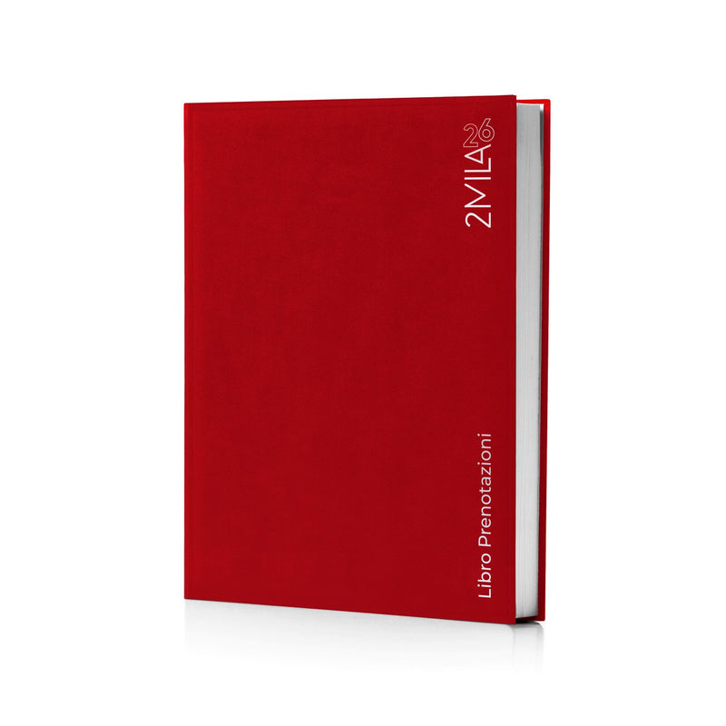 Agenda 12 Mesi Giornaliera Intempo 2026 Edizione Ristoranti in Papercoat Rosso 21 x 30 cm