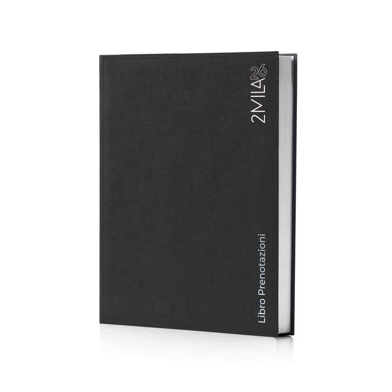 Agenda 12 Mesi Giornaliera Intempo 2026 Edizione Ristoranti in Papercoat Nero 21 x 30 cm