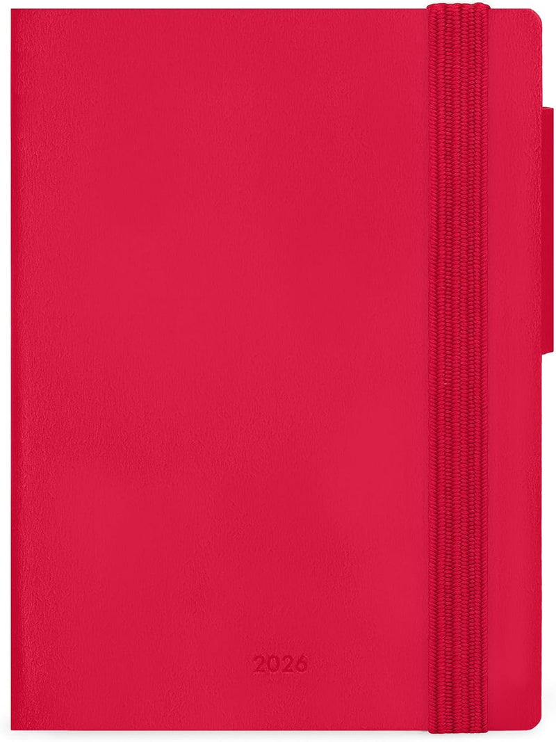 Agenda 12 Mesi Legami Settimanale Mini con Rubrica 2026 Cherry Bomb con Chiusura ad Elastico