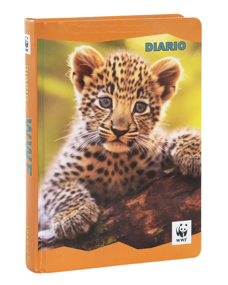 Diario 12 Mesi 24/25 Standard Leopardo WWF Fotografico