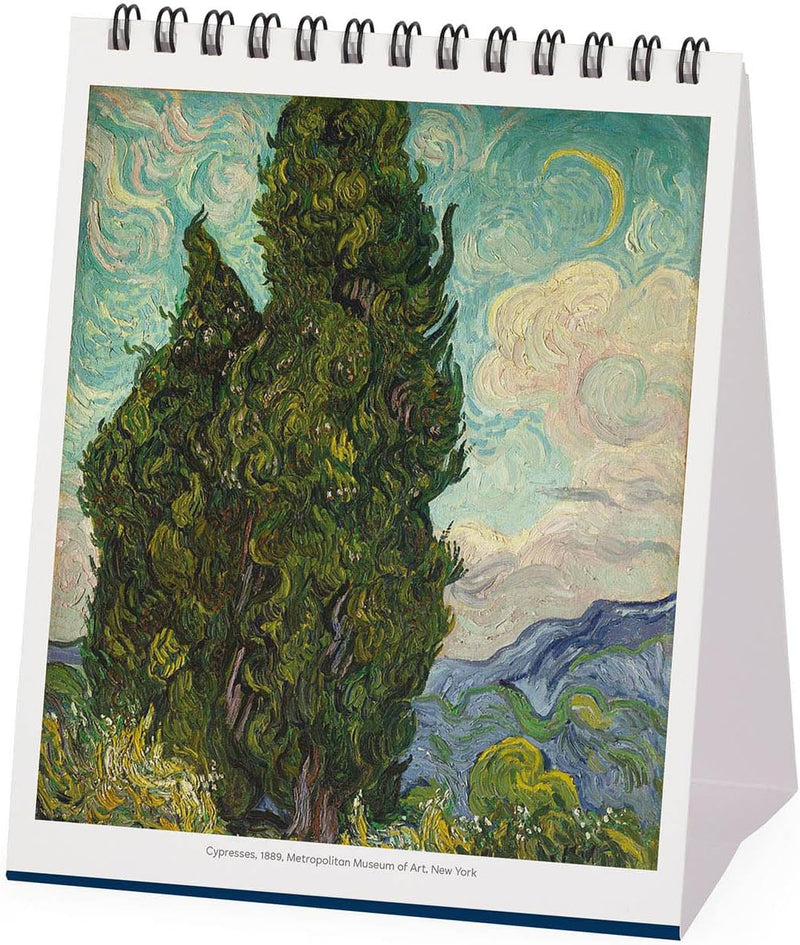 Calendario da Tavolo 12 Mesi Legami con Planner Annuale 2026 Vincent Van Gogh 12 x 14,5 cm