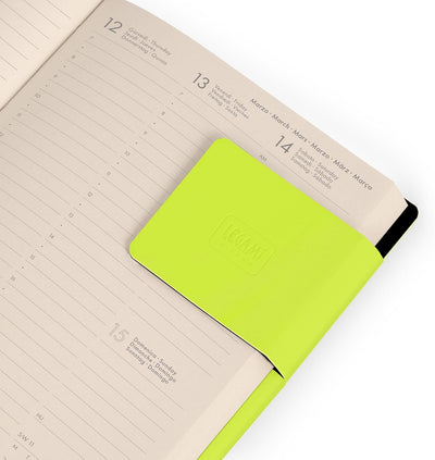 Agenda 12 Mesi Legami Settimanale Medium 2026 Chartreuse con Chiusura ad Elastico