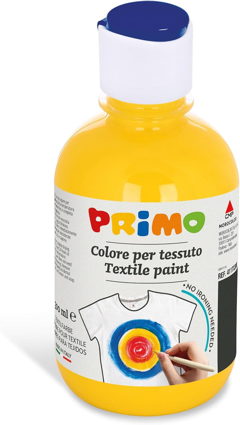 Colore Acrilico per Tessuti Morocolor Primo Giallo 300 ml