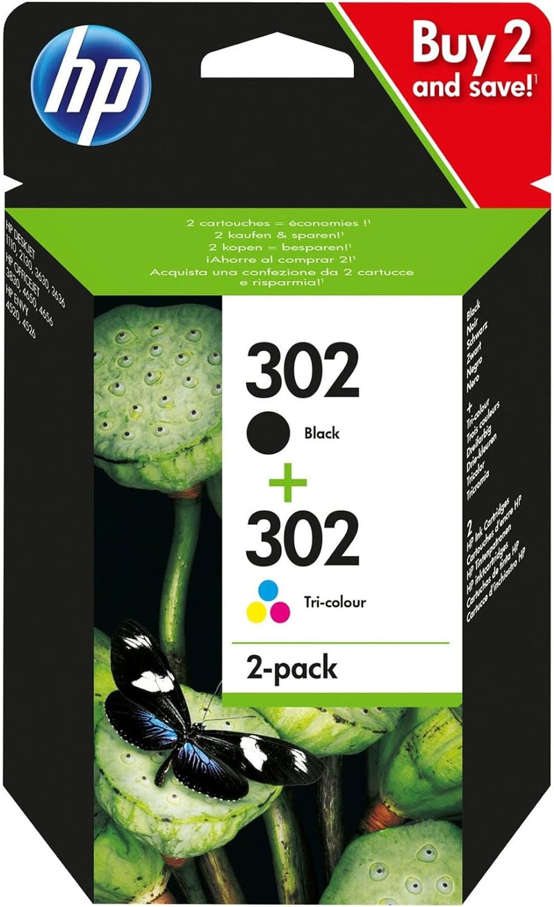 Combopack Cartucce Originali HP 302 Nero + Tri-Color