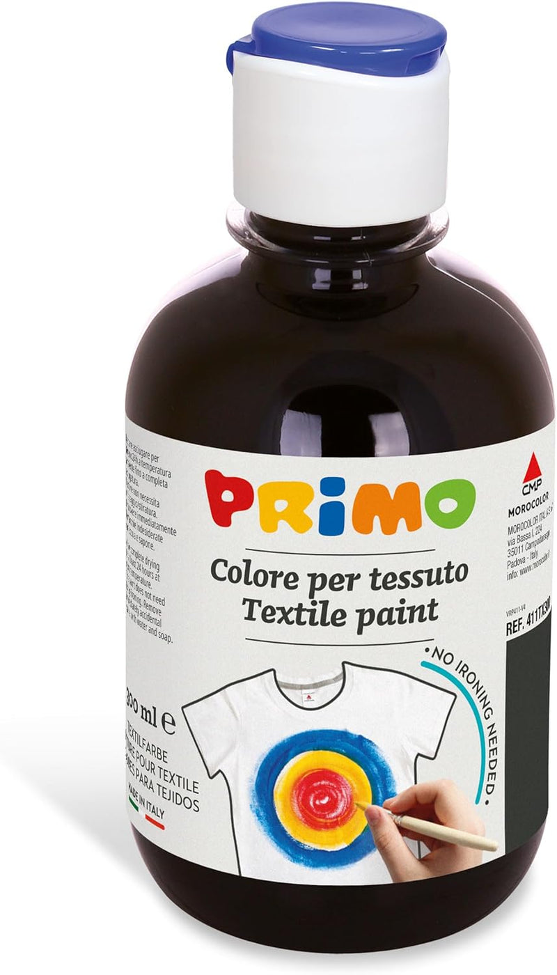 Colore Acrilico per Tessuti Morocolor Primo Nero 300 ml