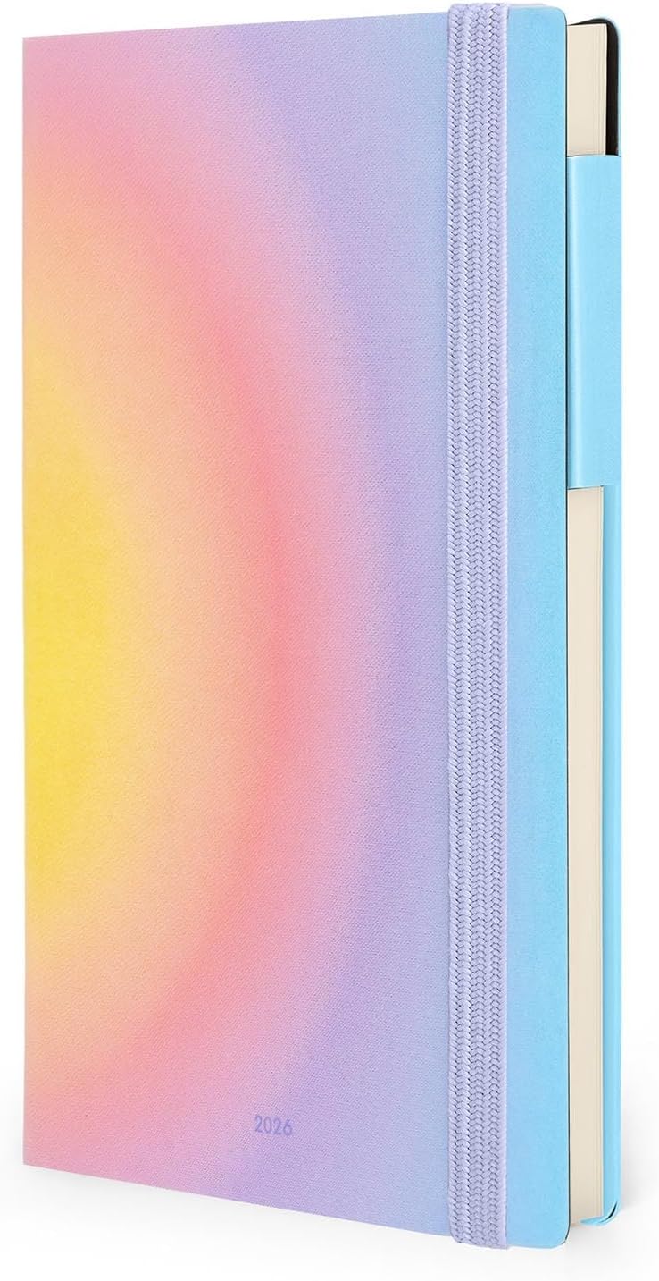 Agenda 12 Mesi Legami Settimanale Medium con Notebook 2026 Aura con Chiusura ad Elastico