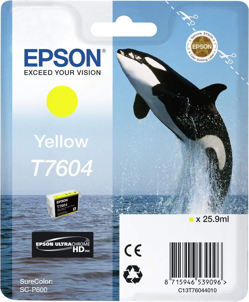 Cartuccia Originale Epson T7604 Giallo