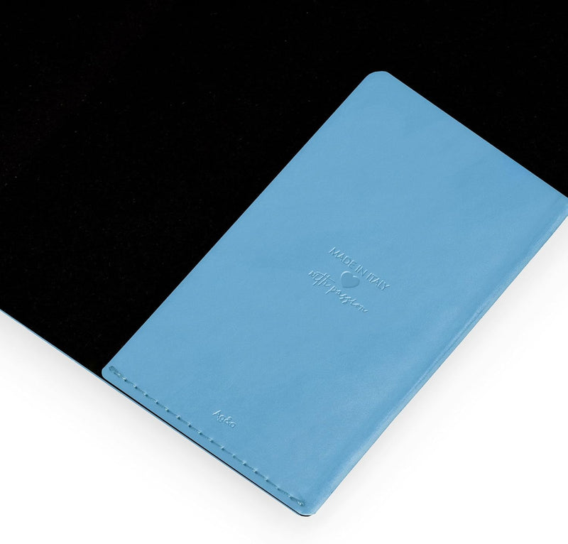 Agenda 12 Mesi Legami Giornaliera Medium 2026 Retro Blue con Chiusura ad Elastico