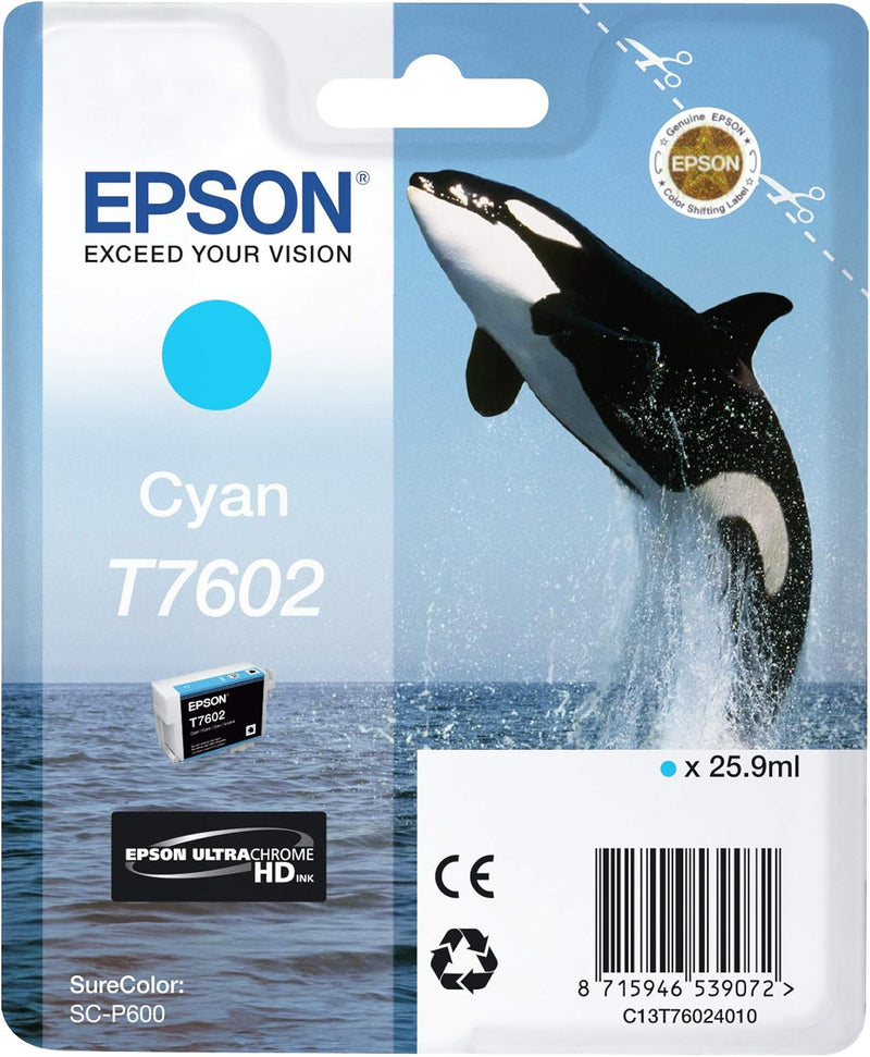 Cartuccia Originale Epson T7602 Ciano