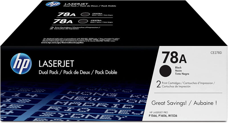 Multipack Toner originale LaserJet HP 78A Nero - 2 pezzi