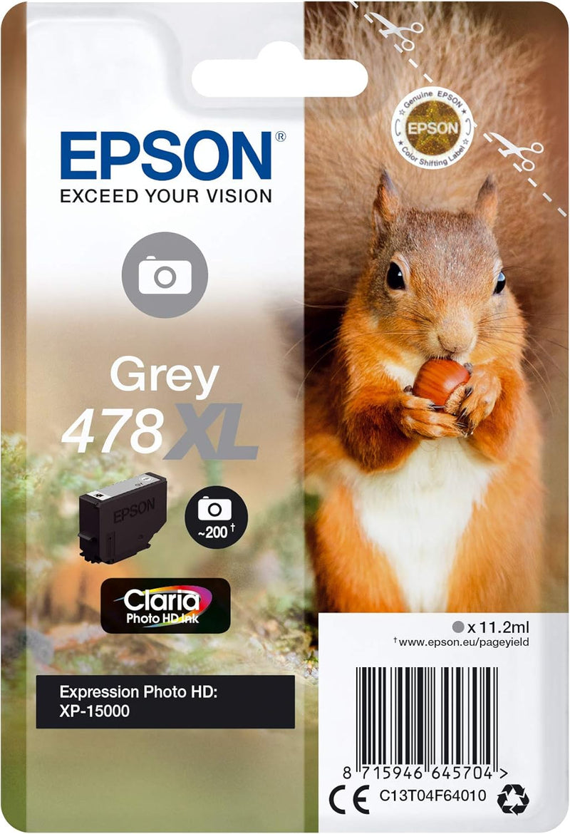 Cartuccia Originale Epson 478 XL Grigio