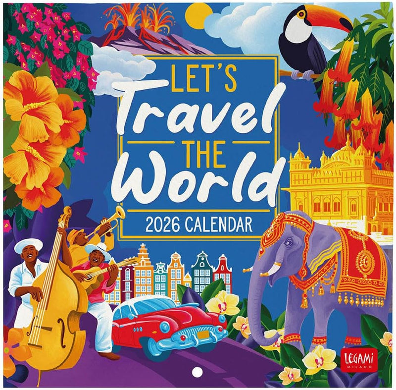 Calendario da Parete 12 Mesi Legami con Planner Annuale 2026 Let&