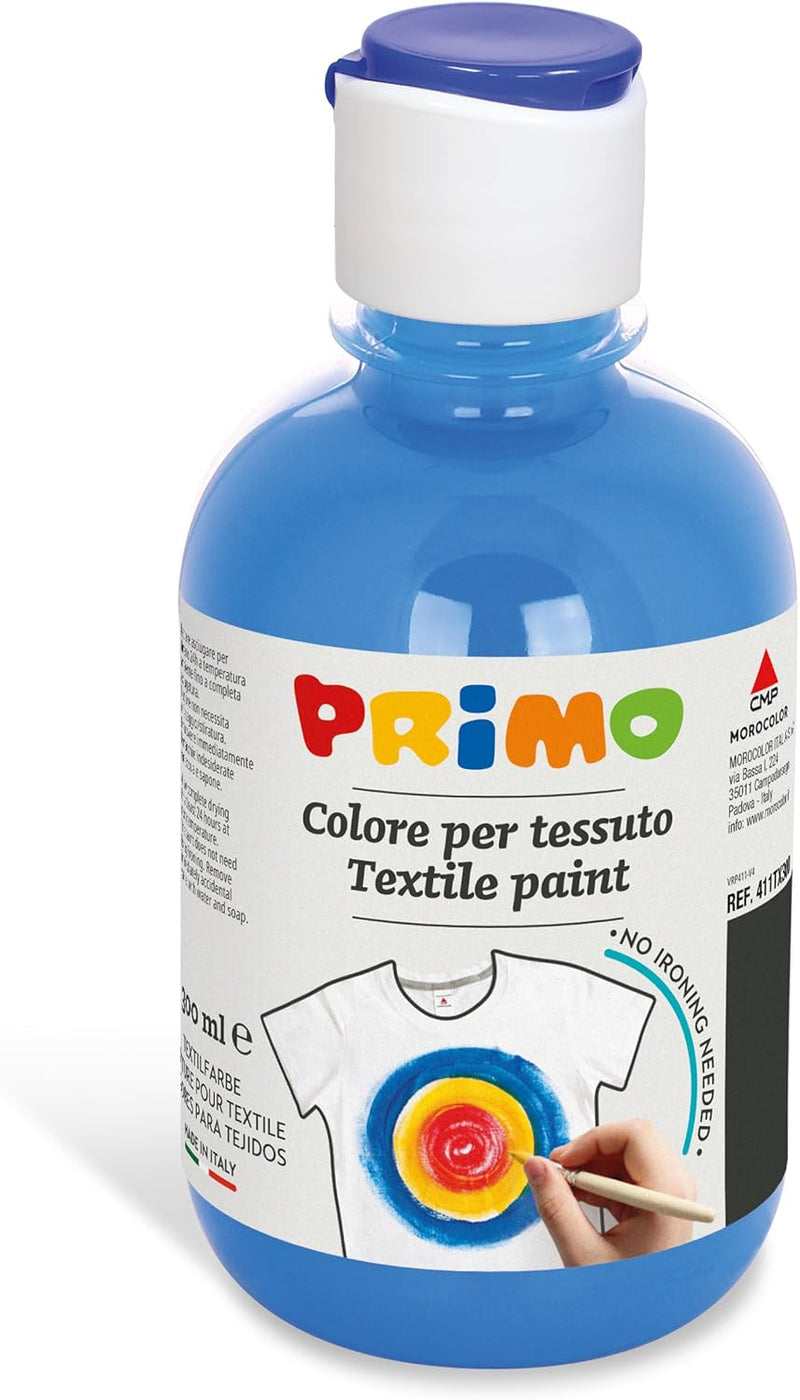Colore Acrilico per Tessuti Morocolor Primo Ciano 300 ml