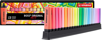 Evidenziatori Stabilo Boss Set Arty Edition da Scrivania - 23 pezzi