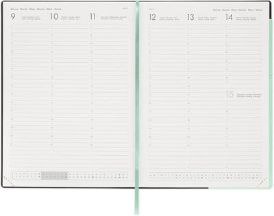 Agenda 12 Mesi Legami Settimanale Maxi 2026 Pastel Mint con Chiusura ad Elastico