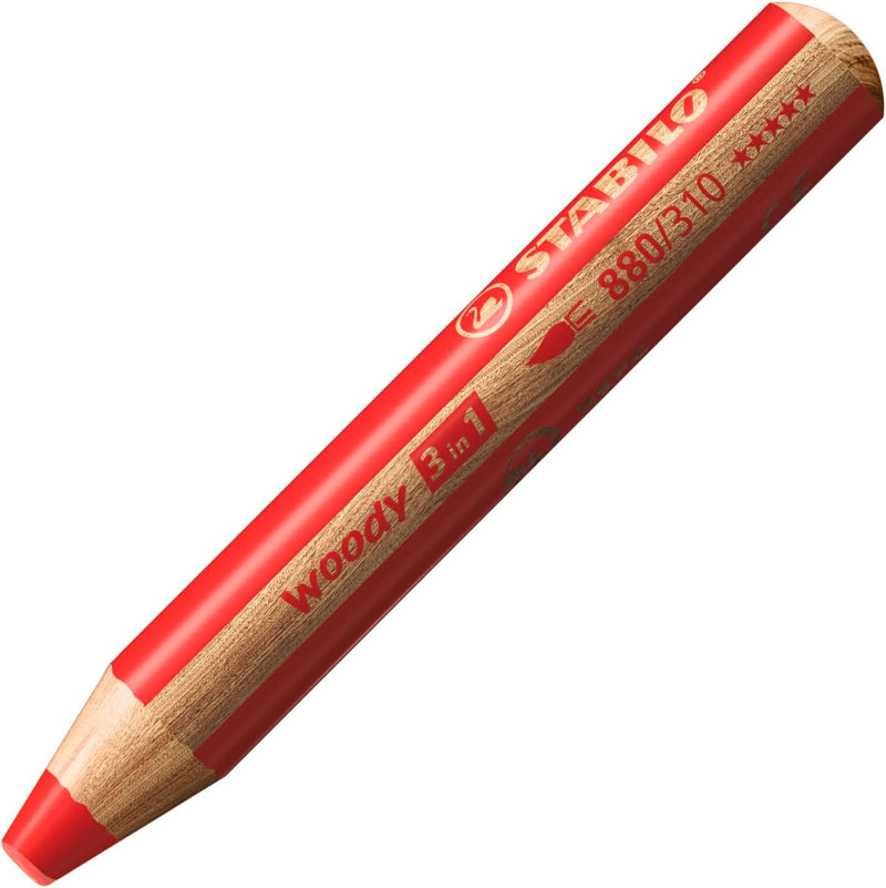 Matitone Stabilo Woody 3In1 con Temperino - 6 colori