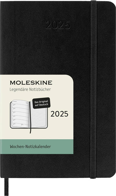 Agenda 12 Mesi Settimanale Pocket con Copertina Morbida Moleskine 2025