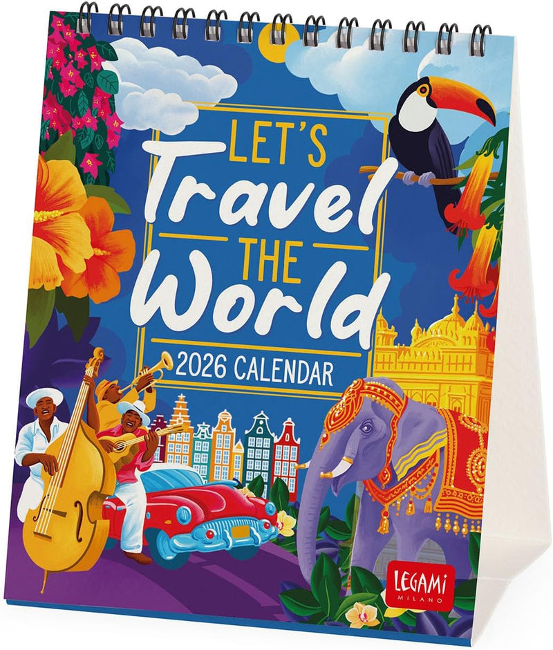 Calendario da Tavolo 12 Mesi Legami con Planner Annuale 2026 Let&