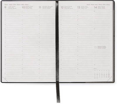 Agenda 12 Mesi Legami Settimanale Medium 2026 Deep Graphite con Chiusura ad Elastico