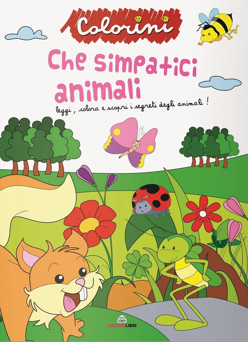 Album da Colorare "Che simpatici animali"